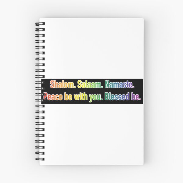 Item preview, Shalom. Salaam. Namaste. Peace Be with You. Blessed Be. 3 designed and sold by litmusician.
