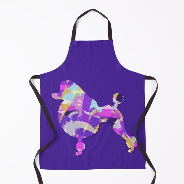 Item preview, Poodle Dog Silhouette Purple Pink Yellow Blue Design designed and sold by AMSonArt.