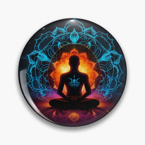 Item preview, Neon Silhouette Meditation designed and sold by Klyngzo1916.