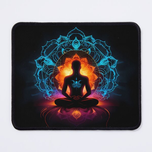 Item preview, Neon Silhouette Meditation designed and sold by Klyngzo1916.