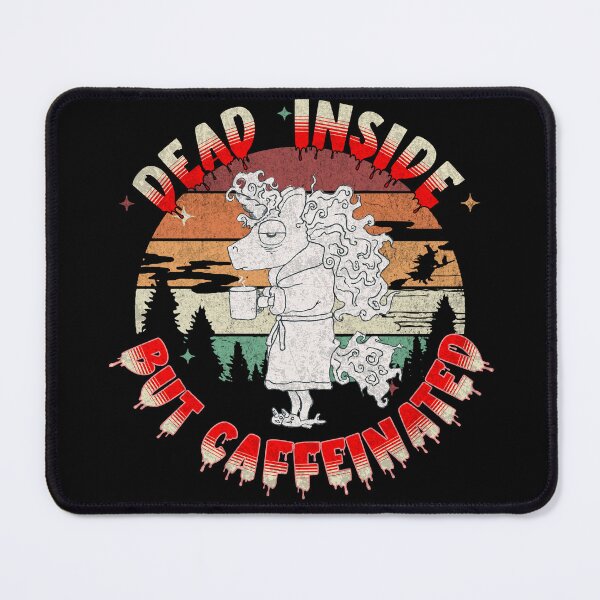 Item preview, Dead Inside But Caffeinated - Zombiecorn - Unicorn Lovers Halloween designed and sold by AwakenedSoul.
