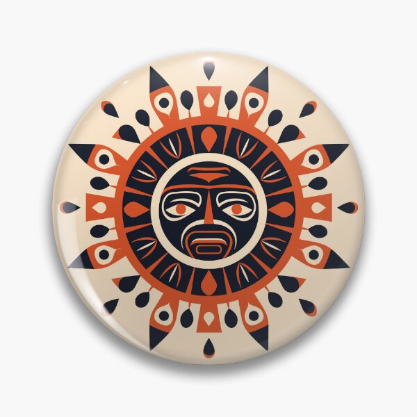 Item preview, A Haida style native art of a Warrior Sun. designed and sold by blackdogshop.