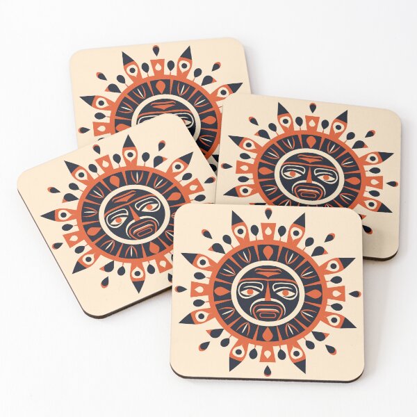 Item preview, A Haida style native art of a Warrior Sun. designed and sold by blackdogshop.