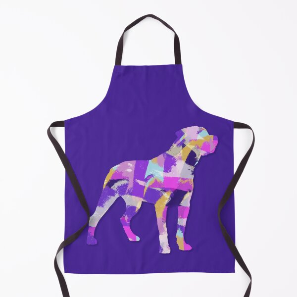 Item preview, Rottweiler Dog Silhouette Purple Pink Yellow Blue Design designed and sold by AMSonArt.