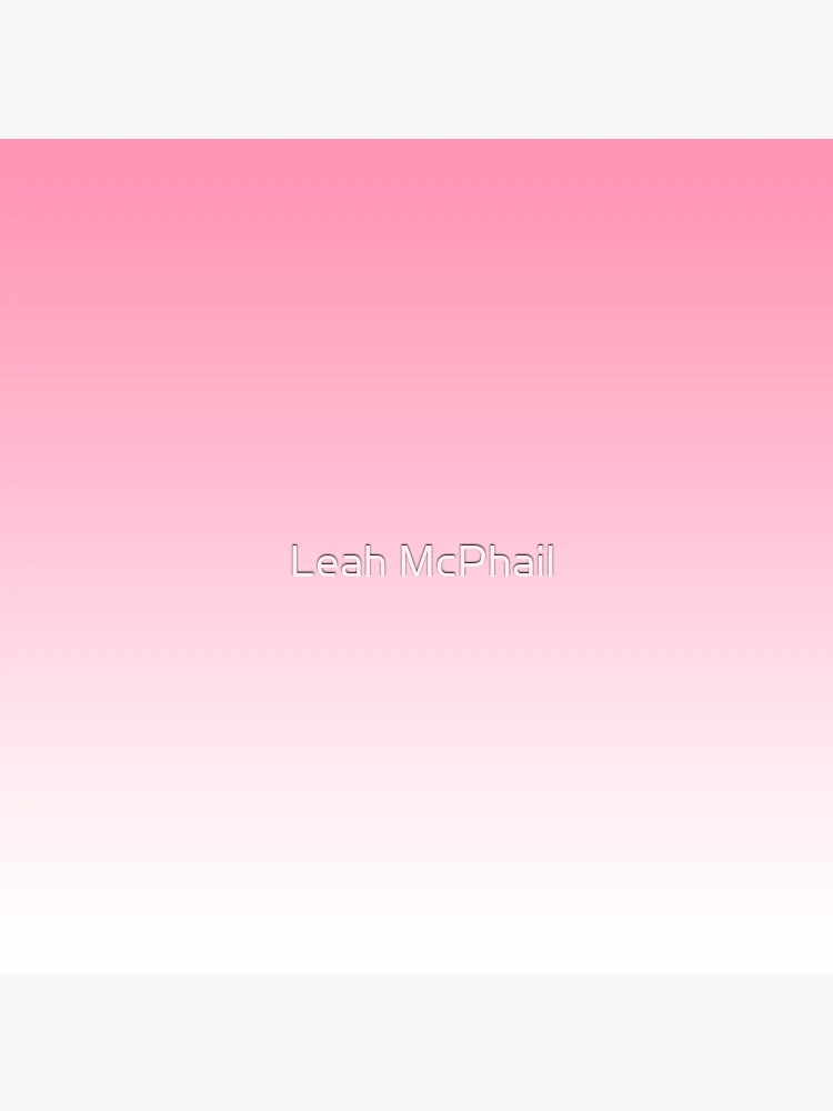 Aria Pink and White Gradient by Leah McPhail