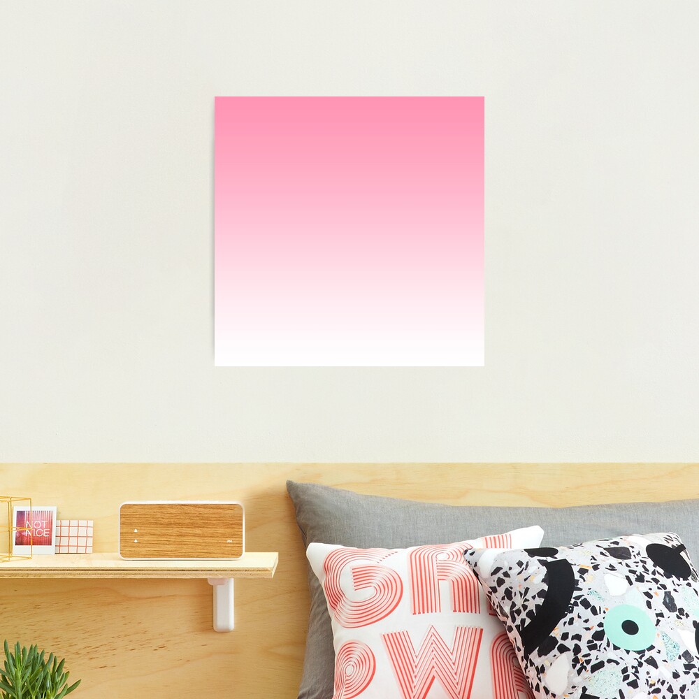 Aria Pink and White Gradient by Leah McPhail