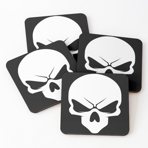 Item preview, logo (skull) (white) designed and sold by atzek.