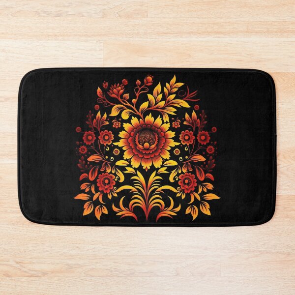 Item preview, Floral pattern Khokhloma designed and sold by LaVilleNouvelle.