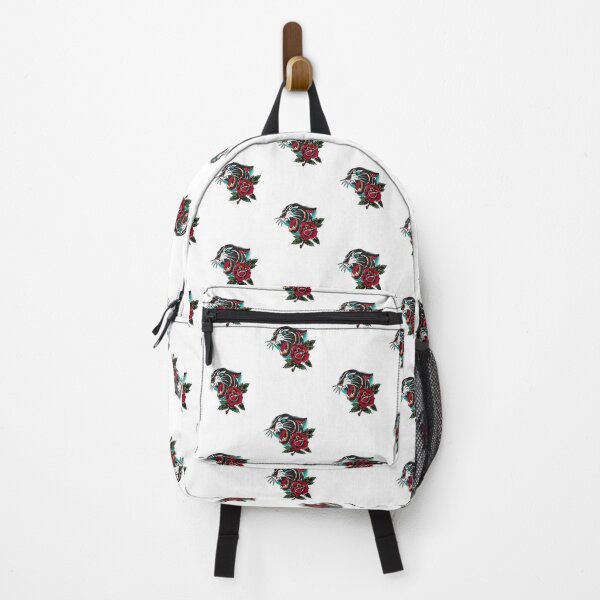 Item preview, Panther and rose traditional tattoo flash  designed and sold by Karl Downes.