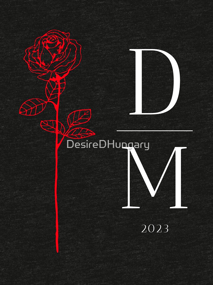 Depeche Mode, (DM) logo and red rose, 2023 Depeche Unisex Ultra Cotton Tee