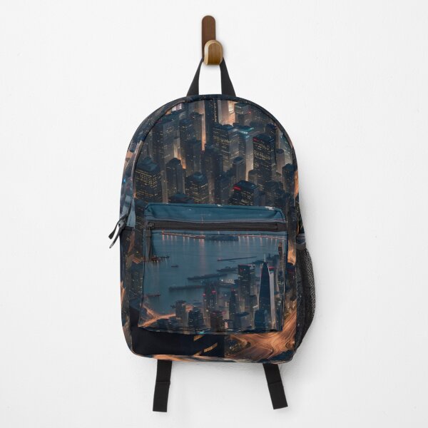 Item preview, cyberpunk style city night designed and sold by MamaHome.