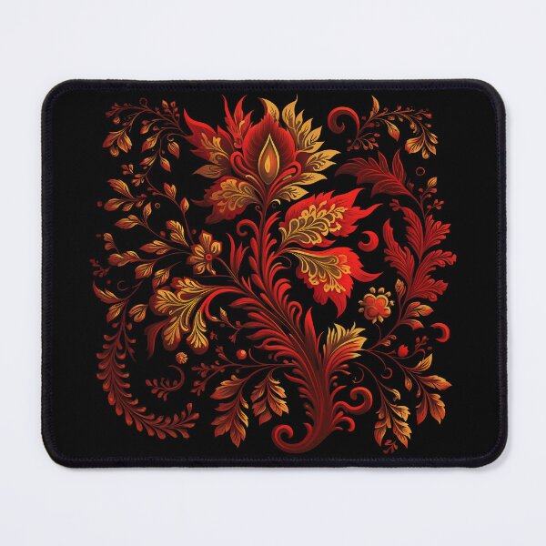 Item preview, Floral pattern Khokhloma designed and sold by LaVilleNouvelle.