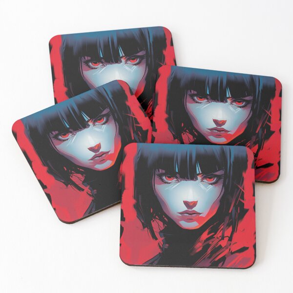 Item preview, "The girl with the red piercing stare." designed and sold by Dream-Way.