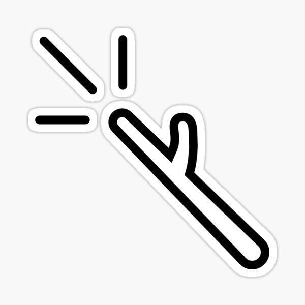 A Simple Wizard Wand Sticker