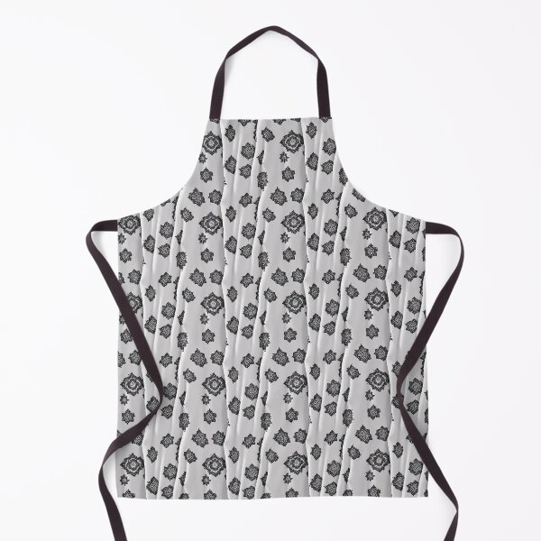 Item preview, White and black intricate fabric pattern designed and sold by Theo-B.