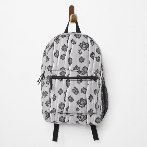 Item preview, White and black intricate fabric pattern designed and sold by Theo-B.