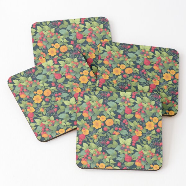 Item preview, Art Deco Fruits and Flowers designed and sold by RelatableTexts.