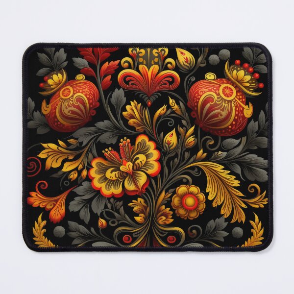 Item preview, Floral pattern Khokhloma designed and sold by LaVilleNouvelle.