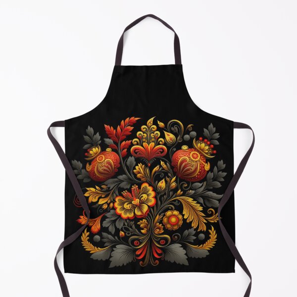 Item preview, Floral pattern Khokhloma designed and sold by LaVilleNouvelle.