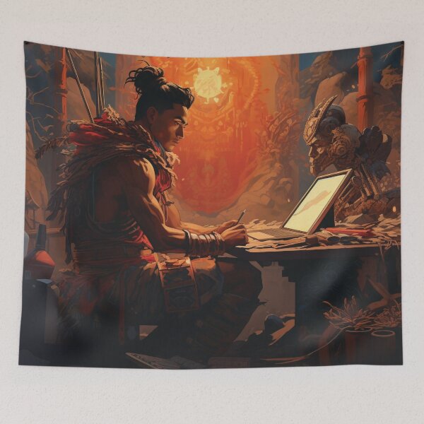 Item preview, Drawing Warrior  designed and sold by WOYEJun.