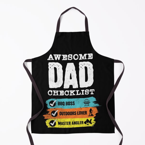 Item preview, Awesome Dad Checklist - BBQ, Outdoors, Angler designed and sold by Zandalus.
