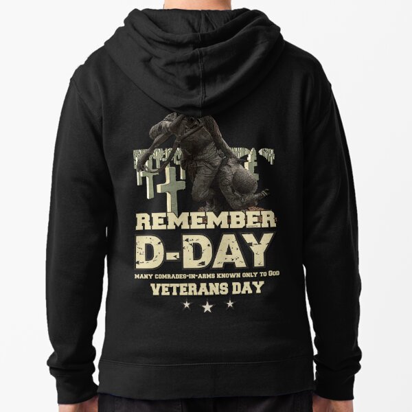 REMEMBER D-DAY 1944' Zipped Hoodie for Sale by comancha