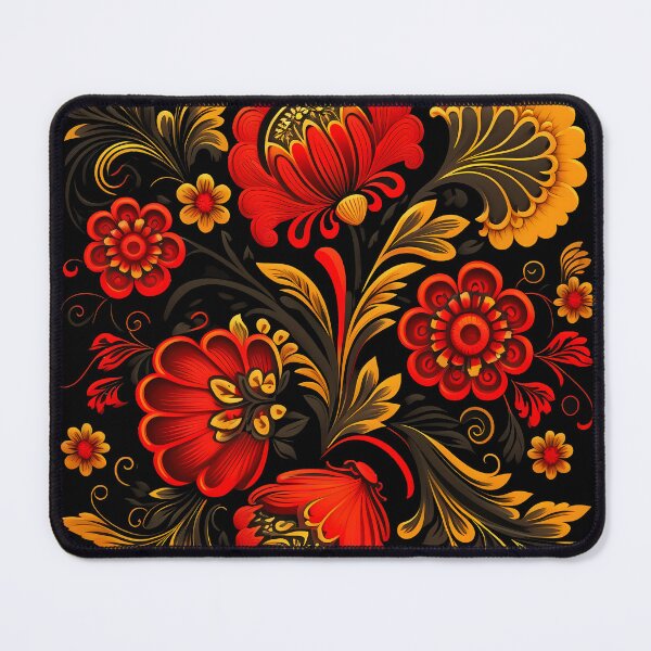 Item preview, Floral pattern Khokhloma designed and sold by LaVilleNouvelle.