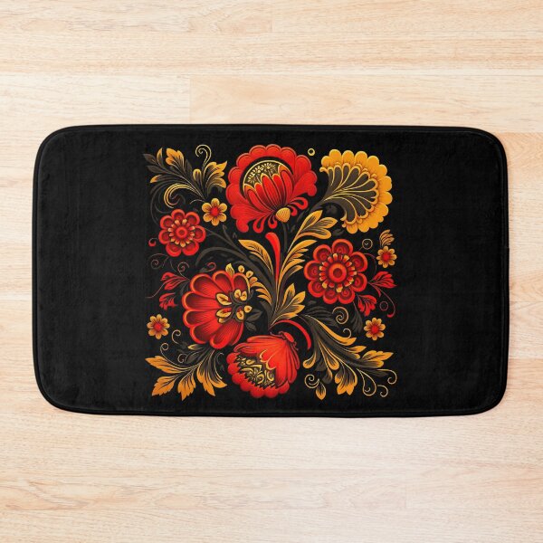 Item preview, Floral pattern Khokhloma designed and sold by LaVilleNouvelle.