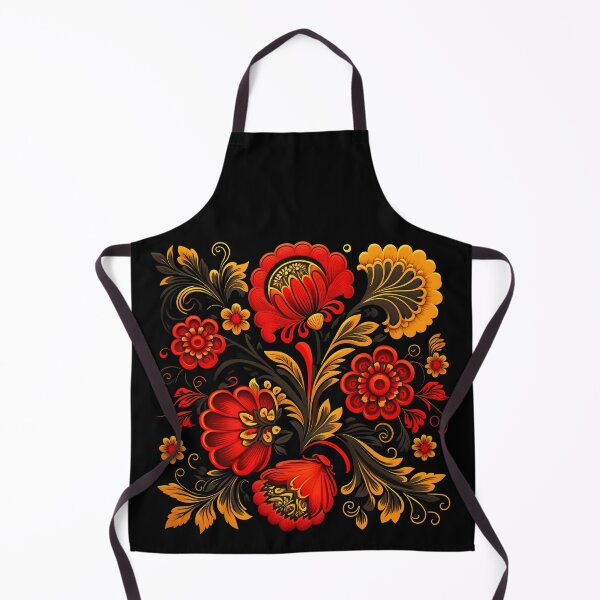 Item preview, Floral pattern Khokhloma designed and sold by LaVilleNouvelle.
