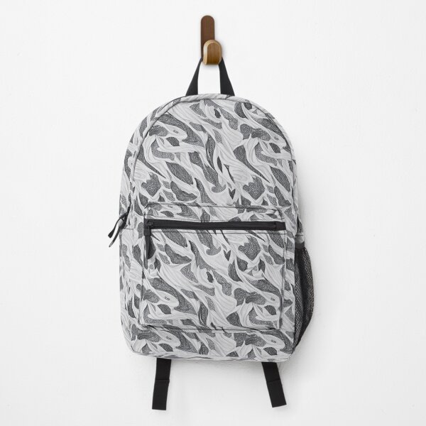 Item preview, White and black intricate fabric pattern designed and sold by Theo-B.