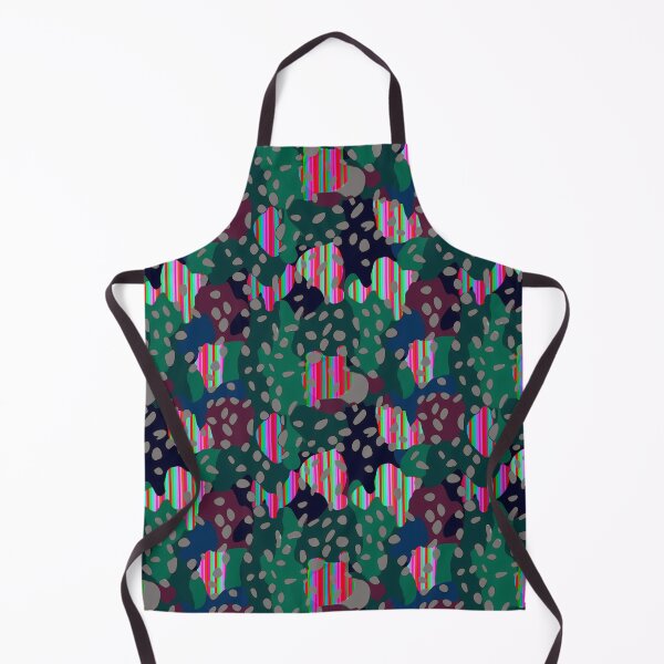 Item preview, Animalier camouflage stripes dark green magenta designed and sold by Alessandro Remo Mazzoni Remotextiles.