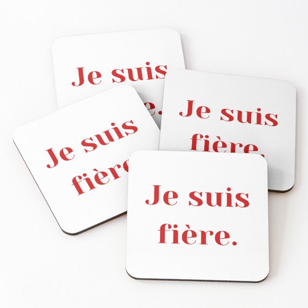 Item preview,  je suis fière - red designed and sold by Jero-fan.