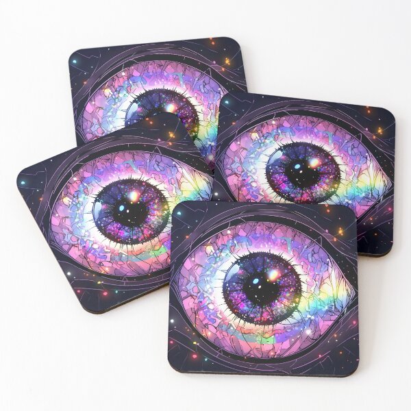 Item preview, Unveiling the Universe A Detailed Galaxy Within an Eye's Artwork designed and sold by Retro Fit.