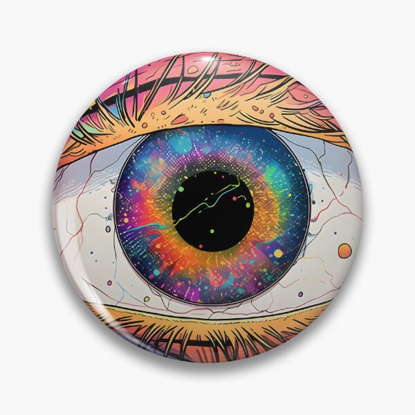 Item preview, The Intersection of Vision and Cosmos A Galaxy Inside an Eye designed and sold by Retro Fit.