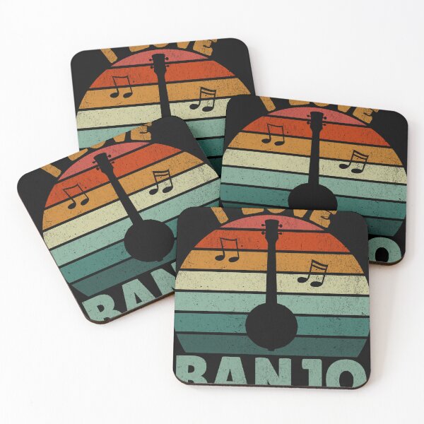 Item preview, I Love Banjo - Vintage Sunset Silhouette Design designed and sold by Zandalus.