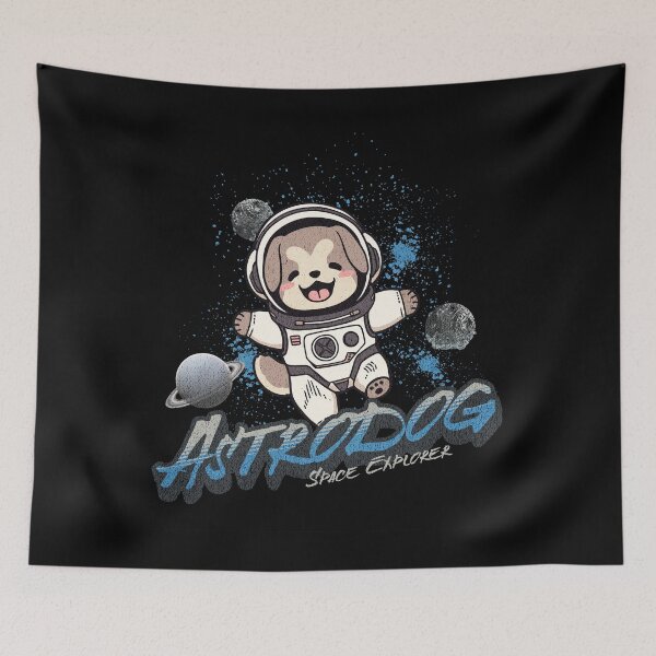 Item preview, Astrodog - Cute Astronaut Dog, Space Explorer Adventure designed and sold by Zandalus.