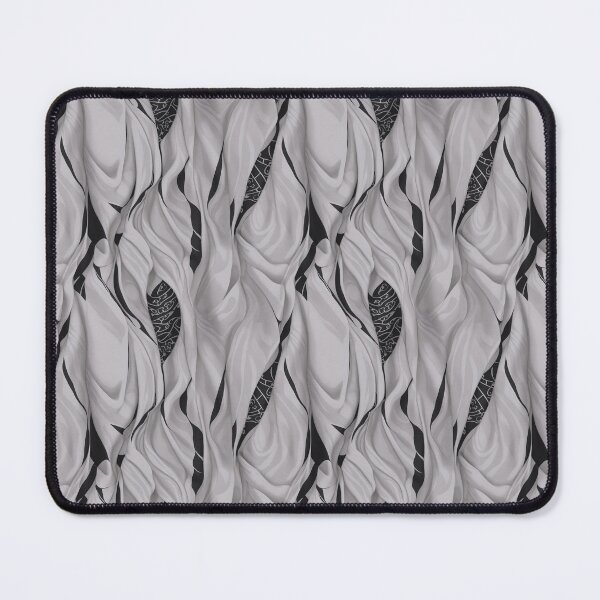 Item preview, White, grey and black intricate fabric pattern  designed and sold by Theo-B.