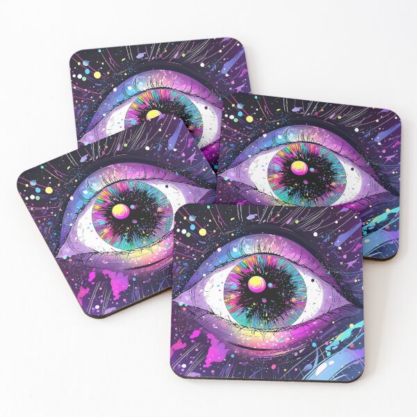 Item preview, The Eye's Galaxy An Intricate Line Art Exploration designed and sold by Retro Fit.