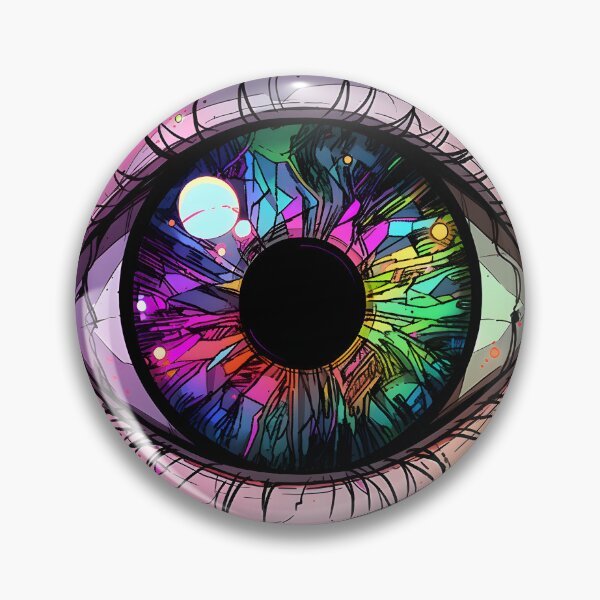 Item preview, A Detailed Sketch of a Cosmic Galaxy Within a Human Eye designed and sold by Retro Fit.