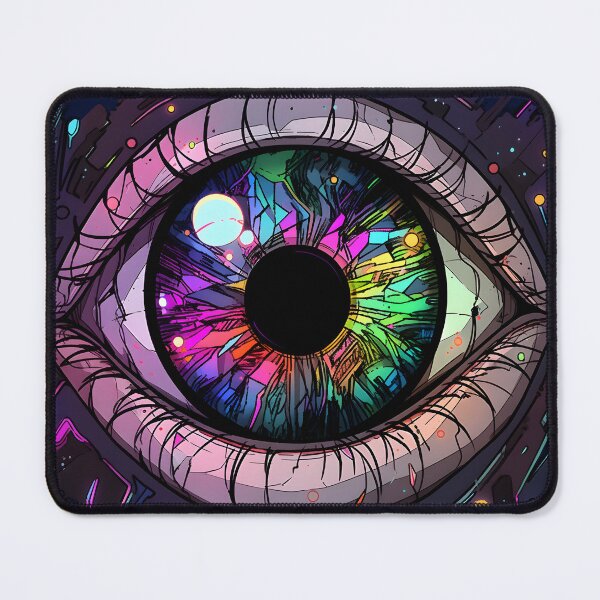 Item preview, A Detailed Sketch of a Cosmic Galaxy Within a Human Eye designed and sold by Retro Fit.