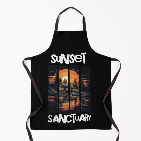 Item preview, Lakeside Cabin Sunset Sanctuary - Calm and Cozy designed and sold by Zandalus.