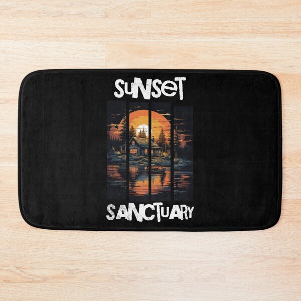 Item preview, Lakeside Cabin Sunset Sanctuary - Calm and Cozy designed and sold by Zandalus.