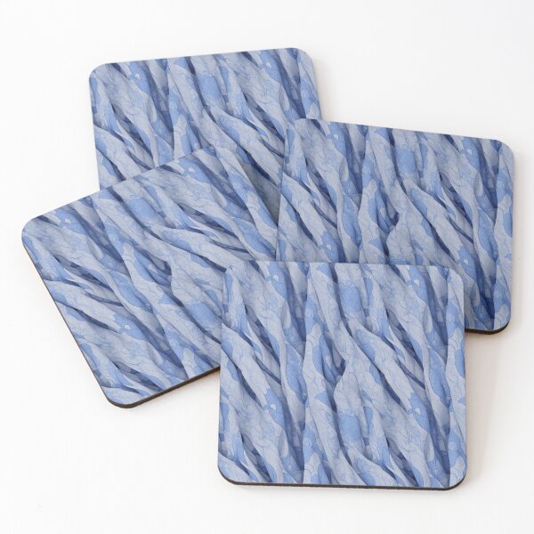 Item preview, White and blue intricate fabric pattern  designed and sold by Theo-B.