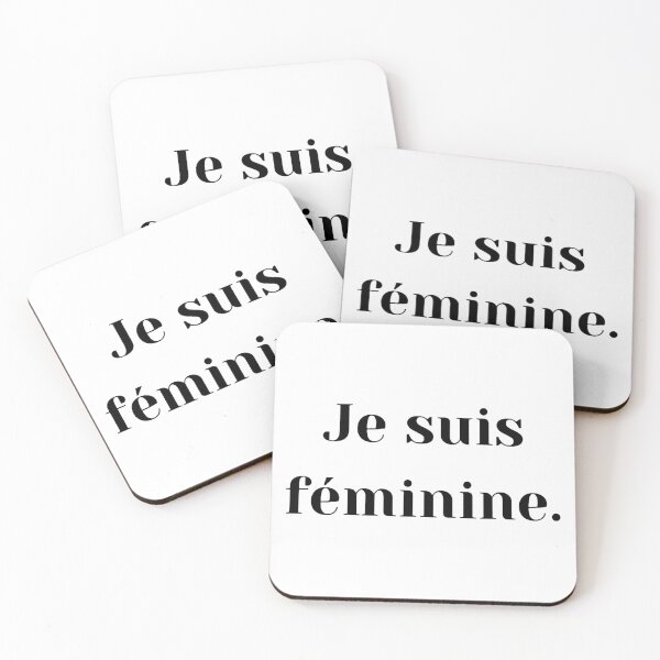 Aperçu de l'œuvre je suis féminine - noir créée et vendue par Jero-fan.