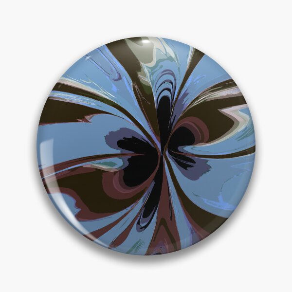 Item preview, Abstract Swirls Sky Blue and Brown designed and sold by deniselynnimage.