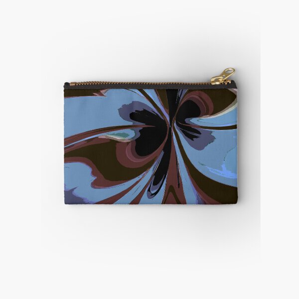 Item preview, Abstract Swirls Sky Blue and Brown designed and sold by deniselynnimage.