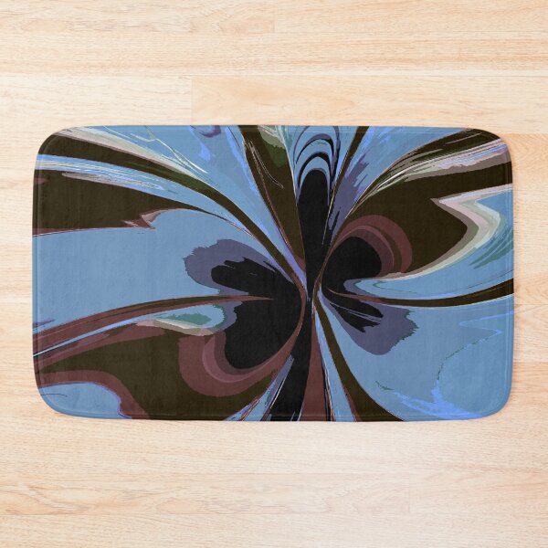 Item preview, Abstract Swirls Sky Blue and Brown designed and sold by deniselynnimage.