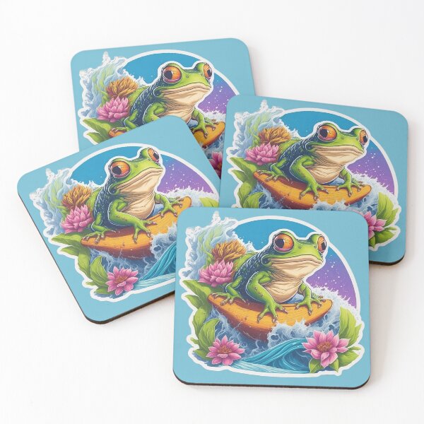 Item preview, Surfing frog designed and sold by Moons94.