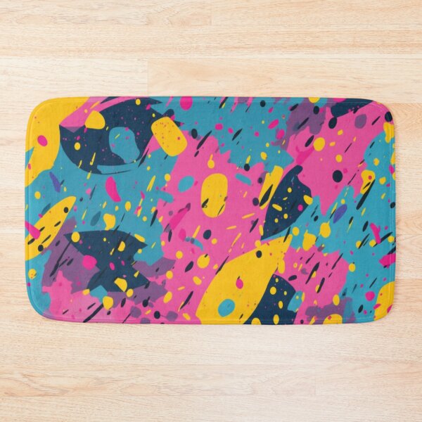 Item preview, Vibrant 80s-Inspired Paint Splatter Pattern designed and sold by delohill.