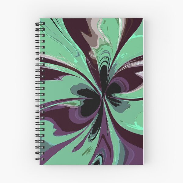 Item preview, Abstract Swirls Sea Green and Purple designed and sold by deniselynnimage.